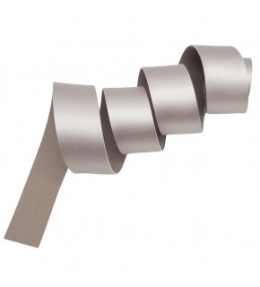 Çanta Aksesuar 4 cm Şerit Suni Deri Gümüş Renk 1 metre