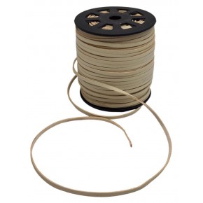 Çanta Aksesuar 4 mm Bej Renk Suni Deri İp 5 Metre