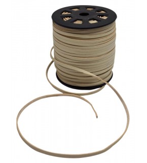 Çanta Aksesuar 4 mm Bej Renk Suni Deri İp 5 Metre