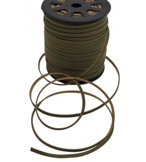 Çanta Aksesuar 4 mm Haki Yeşil Renk Suni Deri İp 5 Metre