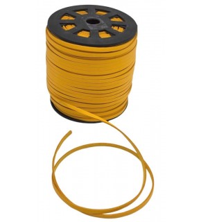 Çanta Aksesuar 4 mm Sarı Renk Suni Deri İp 5 Metre