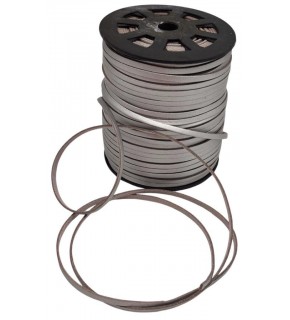 Çanta Aksesuar 4 mm Silver Renk Suni Deri İp 5 Metre