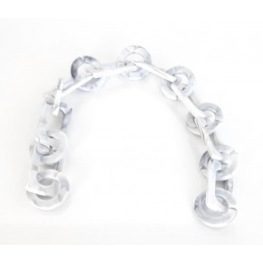 Çanta Aksesuar 40 Cm Akrilik Zincir Gri Tonlu