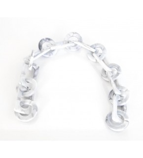 Çanta Aksesuar 40 Cm Akrilik Zincir Gri Tonlu