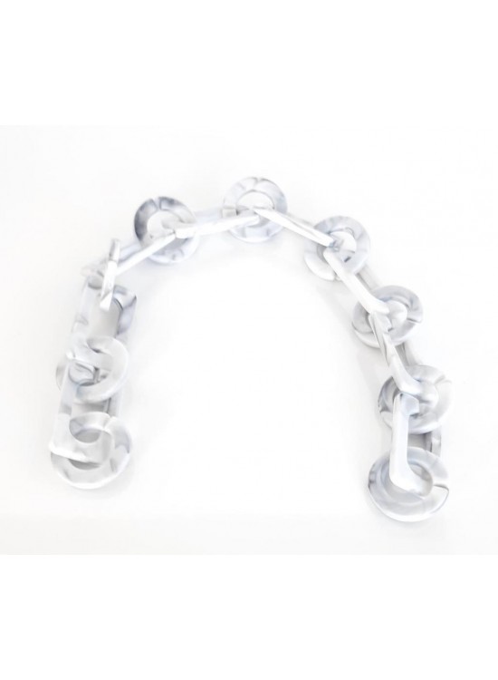 Çanta Aksesuar 40 Cm Akrilik Zincir Gri Tonlu