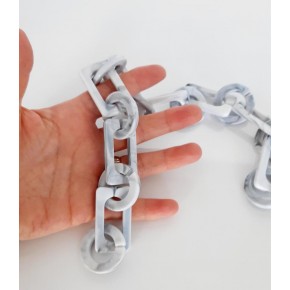 Çanta Aksesuar 40 Cm Akrilik Zincir Gri Tonlu