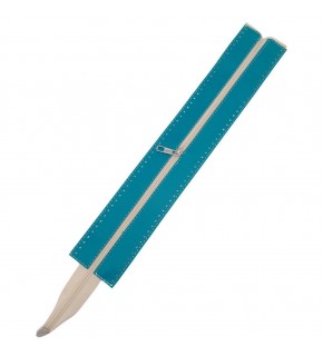 Çanta Aksesuar 40 cm Derili Fermuar Turkuaz Renk Gümüş Metalli