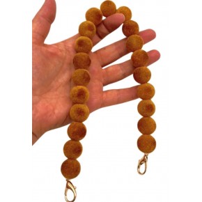 Çanta Aksesuar 40 Cm Kadife Hardal Renk Çanta Sapı Kancalı