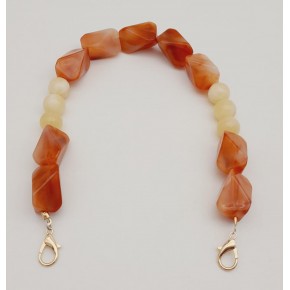 Çanta Aksesuar 40 cm Kancalı Akrilik Zincir Light Gold Metalli No:03