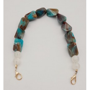 Çanta Aksesuar 40 cm Kancalı Akrilik Zincir Light Gold Metalli No:10