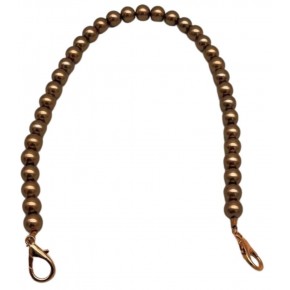 Çanta Aksesuar 40 Cm  Vizon Minik Boncuklu Model  Çanta Sapı Light Metalli