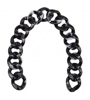 Çanta Aksesuar 41 cm Akrilik Zincir Füme Siyah Renk