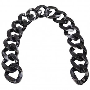 Çanta Aksesuar 41 cm Akrilik Zincir Füme Siyah Renk