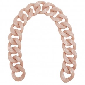 Çanta Aksesuar 41 cm Akrilik Zincir Pudra Renk