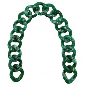 Çanta Aksesuar 41 cm Akrilik Zincir Zümrüt Yeşili Renk