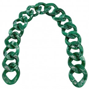 Çanta Aksesuar 41 cm Akrilik Zincir Zümrüt Yeşili Renk