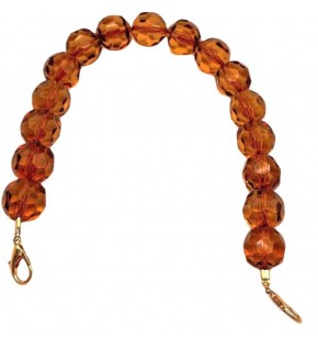 Çanta Aksesuar 41 Cm Şeffaf Bakır Petek Model  Çanta Sapı Light Metalli