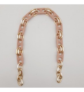 Çanta Aksesuar 42 Cm Akrilik Görünümlü Pudra Plastik Zincir Köprü Model