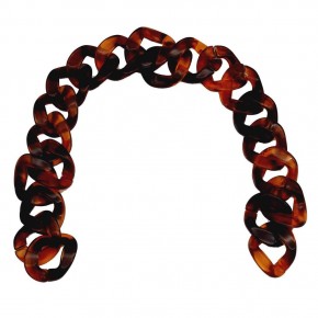 Çanta Aksesuar 45cm Akrilik Leopar Desenli Çanta Zinciri