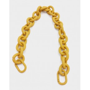 Çanta Aksesuar 48 cm Hardal Sarı Renk Buzlu (Mat) Zincir