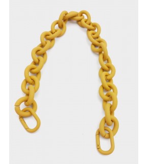 Çanta Aksesuar 48 cm Hardal Sarı Renk Buzlu (Mat) Zincir