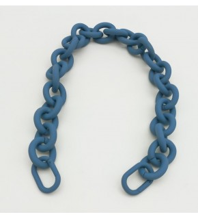 Çanta Aksesuar 48 cm İndigo Renk Buzlu (Mat) Zincir