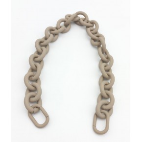 Çanta Aksesuar 48 cm Koyu Bej Renk Buzlu (Mat) Zincir