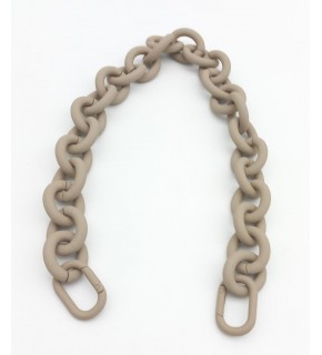 Çanta Aksesuar 48 cm Koyu Bej Renk Buzlu (Mat) Zincir