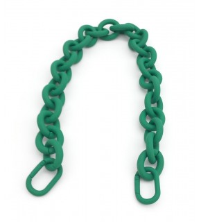 Çanta Aksesuar 48 cm Koyu Yeşil Renk Buzlu (Mat) Zincir