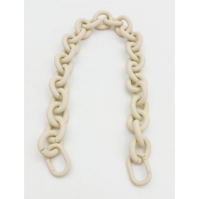 Çanta Aksesuar 48 cm Krem Renk Buzlu (Mat) Zincir