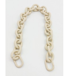 Çanta Aksesuar 48 cm Krem Renk Buzlu (Mat) Zincir