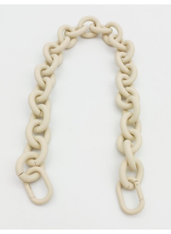 Çanta Aksesuar 48 cm Krem Renk Buzlu (Mat) Zincir
