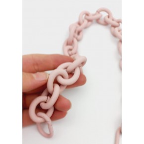 Çanta Aksesuar 48 cm Pudra Renk Buzlu (Mat) Zincir