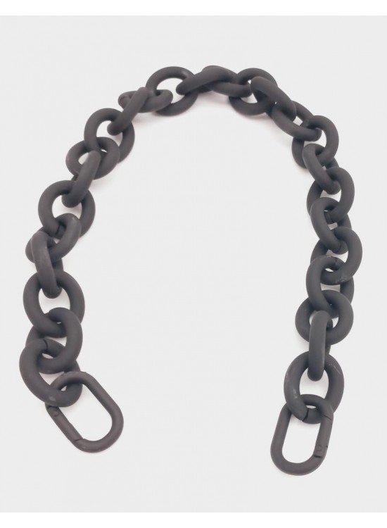 Çanta Aksesuar 48 cm Siyah Renk Buzlu (Mat) Zincir