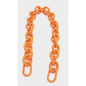 Çanta Aksesuar 48 cm Turuncu Renk Buzlu (Mat) Zincir