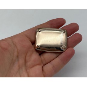 Çanta Aksesuar 4x3  cm Metal  Plaka Süs Light Gold  Renk 1 Adet