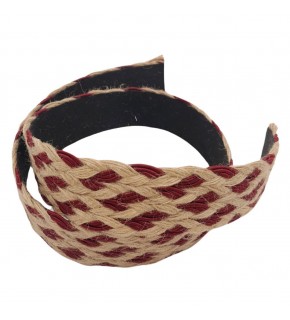 Çanta Aksesuar 5 cm Jüt Örme Kolon Bordo Renk 1 metre