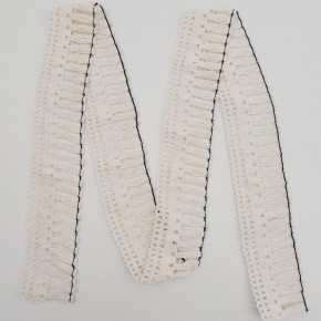 Çanta Aksesuar 5 cm Şerit Süs Krem Renk 1 metre