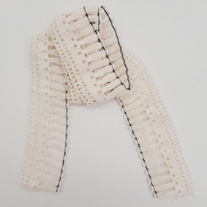 Çanta Aksesuar 5 cm Şerit Süs Krem Renk 1 metre