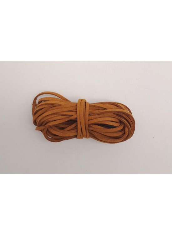 Çanta Aksesuar 5 metre Açık Taba Nubuk Deri İp No:15