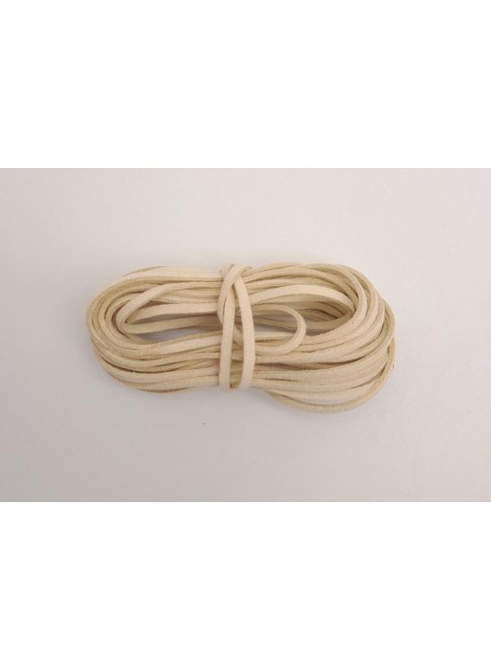 Çanta Aksesuar 5 metre Bej Nubuk Deri İp No:9