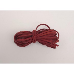 Çanta Aksesuar 5 metre Bordo Nubuk Deri İp No:13