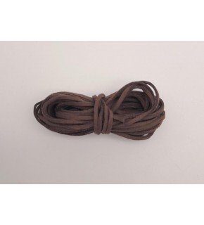 Çanta Aksesuar 5 metre Koyu Kahve Nubuk Deri İp No:17