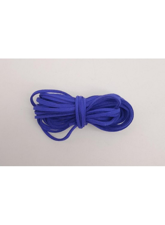 Çanta Aksesuar 5 metre Saks Mavi Nubuk Deri İp No:21
