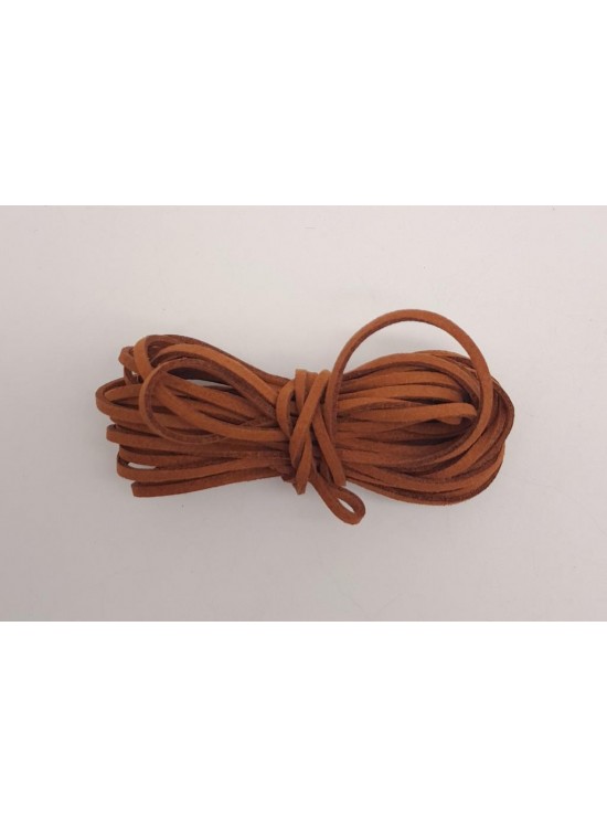 Çanta Aksesuar 5 metre Taba Nubuk Deri İp No:12