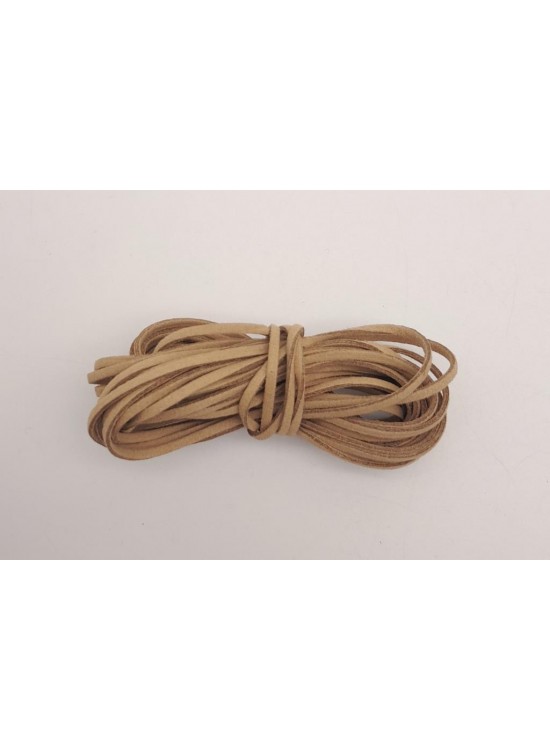 Çanta Aksesuar 5 metre Vizon Nubuk Deri İp No:8