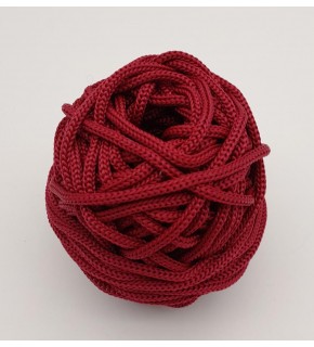 Çanta Aksesuar 5 mm Bordo Renk Polyester Makrome