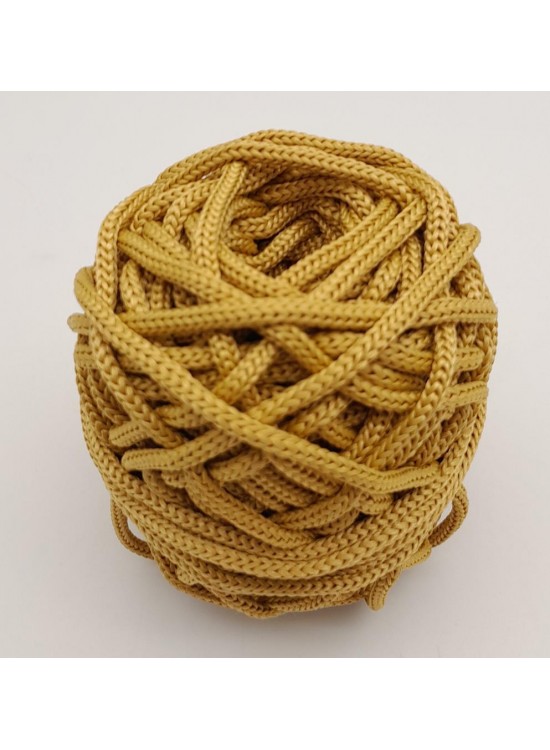 Çanta Aksesuar 5 mm Hardal Renk Polyester Makrome Çanta Aksesuar 5 mm Hardal Renk Polyester Makrome