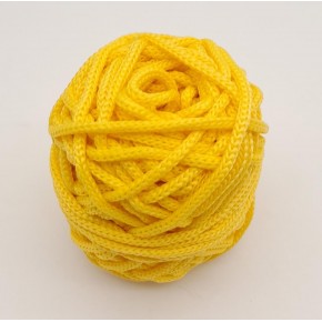 Çanta Aksesuar 5 mm Sarı Renk Polyester Makrome