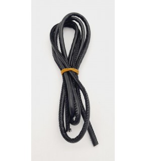 Çanta Aksesuar 5 Mm Siyah Renk Suni Deri İp 1 metre